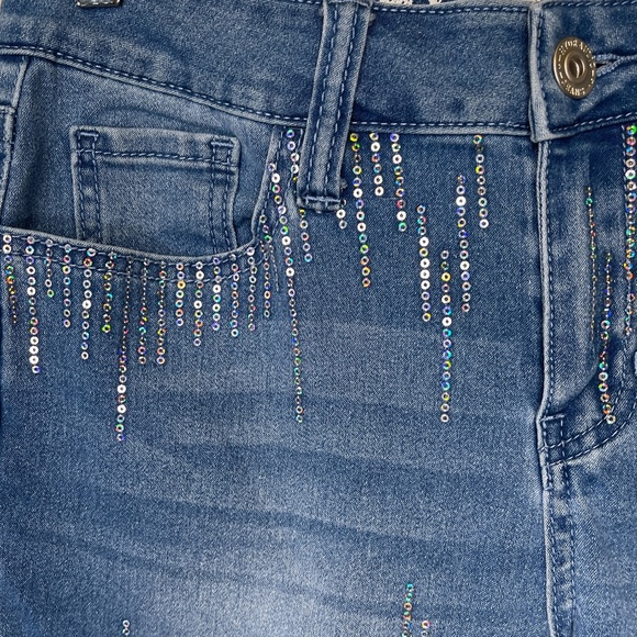Hydraulic | Y2K Icicle Sequin Embellished Stretch Skinny Jeans - Picture 2 of 10